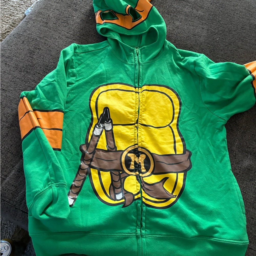 Boys ninja turtle hoodies boys small and large